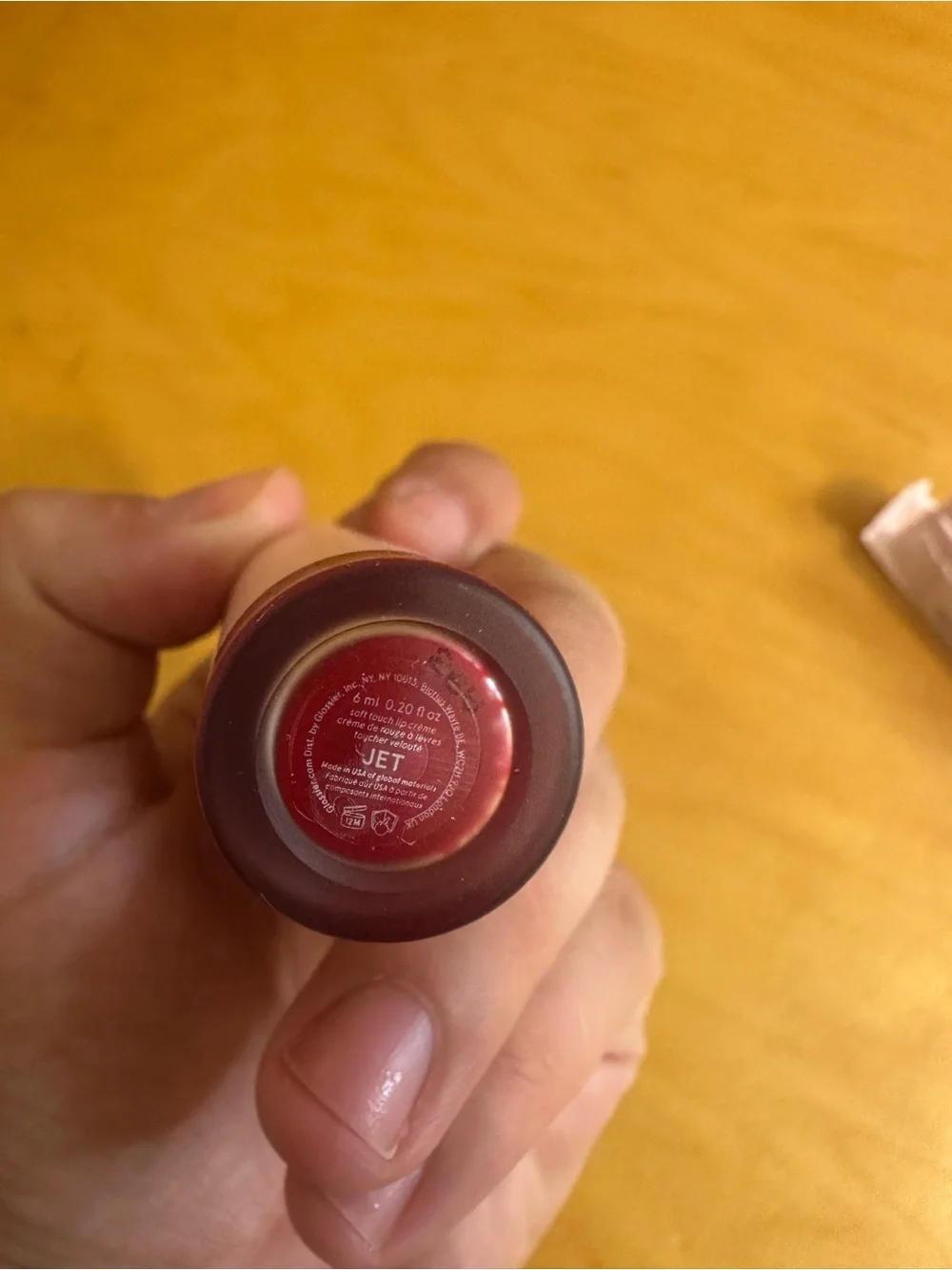 Glossier G Suit Lip Crème in Jet Red NEW